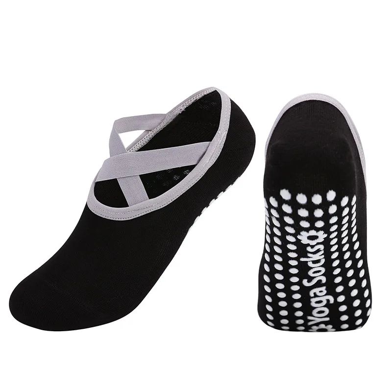Professional Womens Backless Yoga Socks – Silicone Anti-Slip Ballet & Pilates Grip Socks