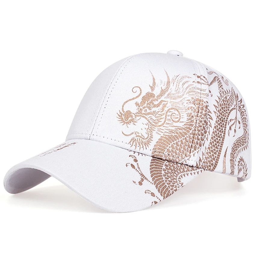 Chinese Dragon Baseball Cap – Adjustable Dragon Snapback Hat with Sun Protection