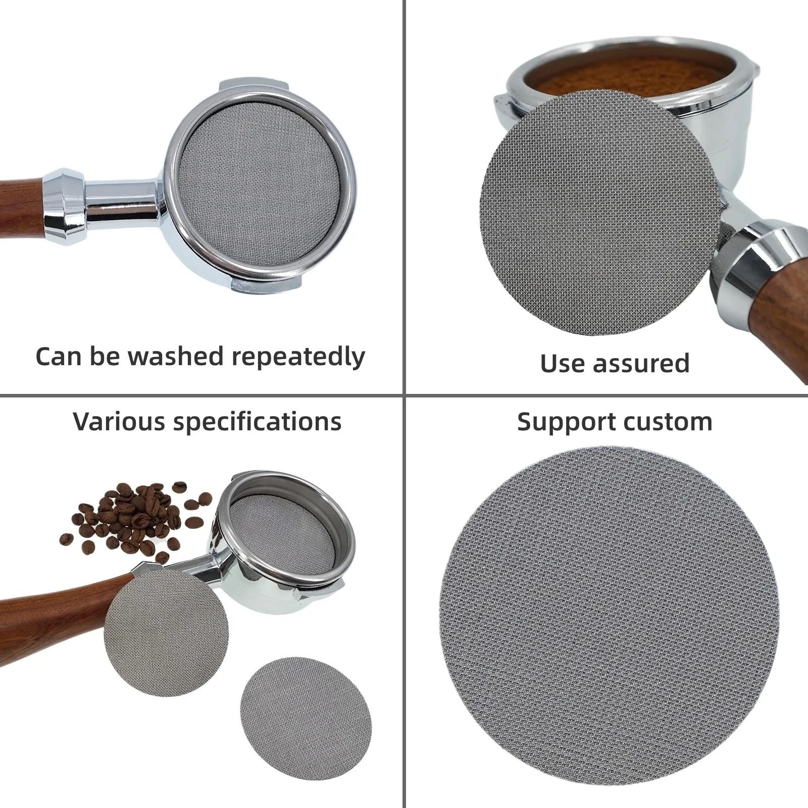 Reusable Espresso Coffee Puck Screen With Fine Mesh