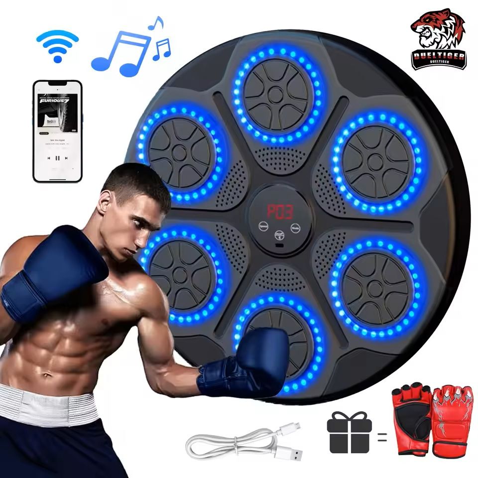 Smart Bluetooth Music Boxing Trainer Wall Mounted Punching Target