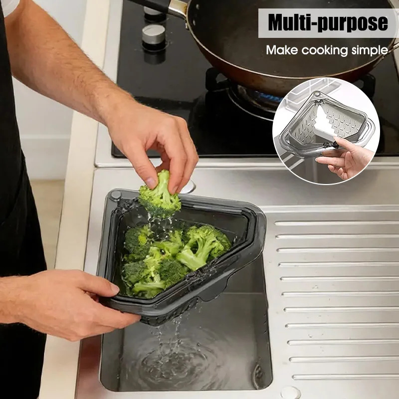 Separate Anti-leak Sink Drain Basket, Removable Bottom Cover, Easy Cleaning Kitchen Sink Strainer
