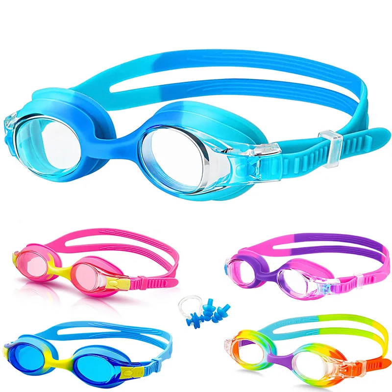 Kids Swimming Goggles Anti Fog UV Protection Waterproof Swim Glasses for Boys and Girls