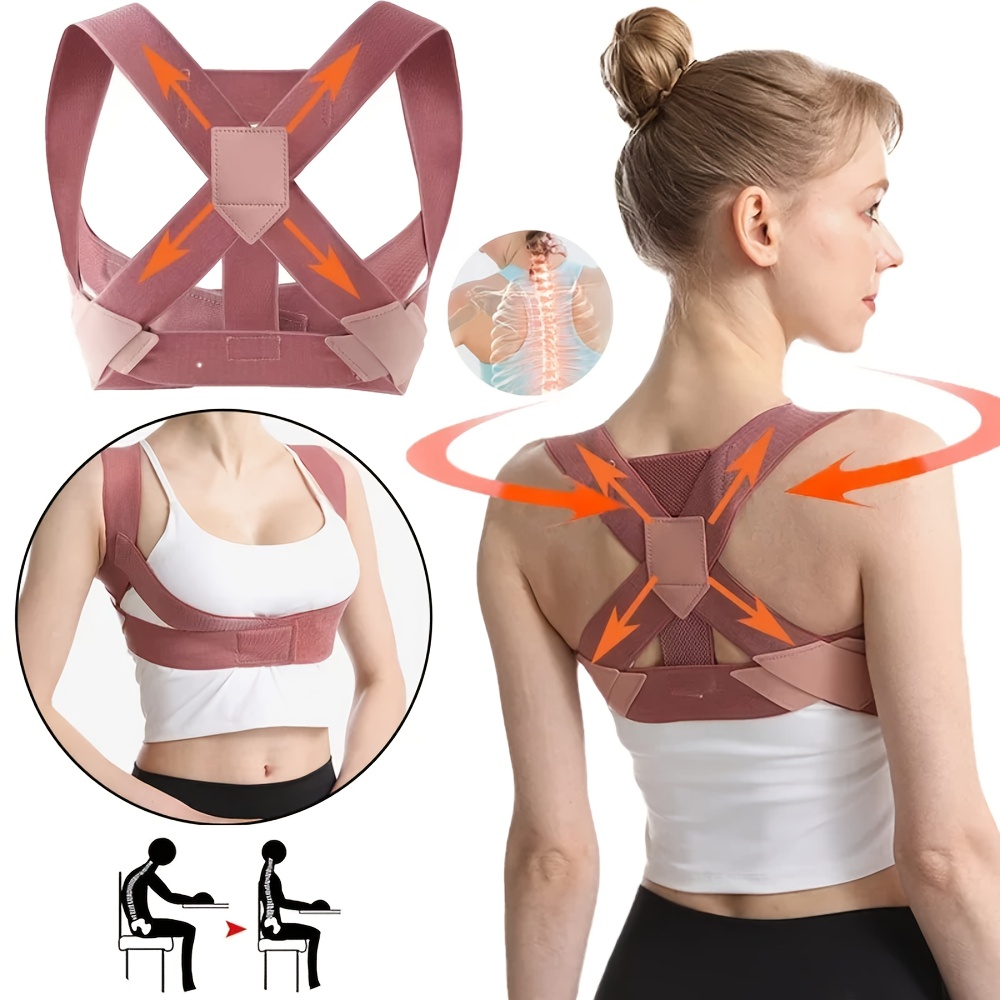Elastic Invisible Back Straightening, Hunchback Corrector, Open Shoulder Lumbar Spine Correction Belt, Unisex