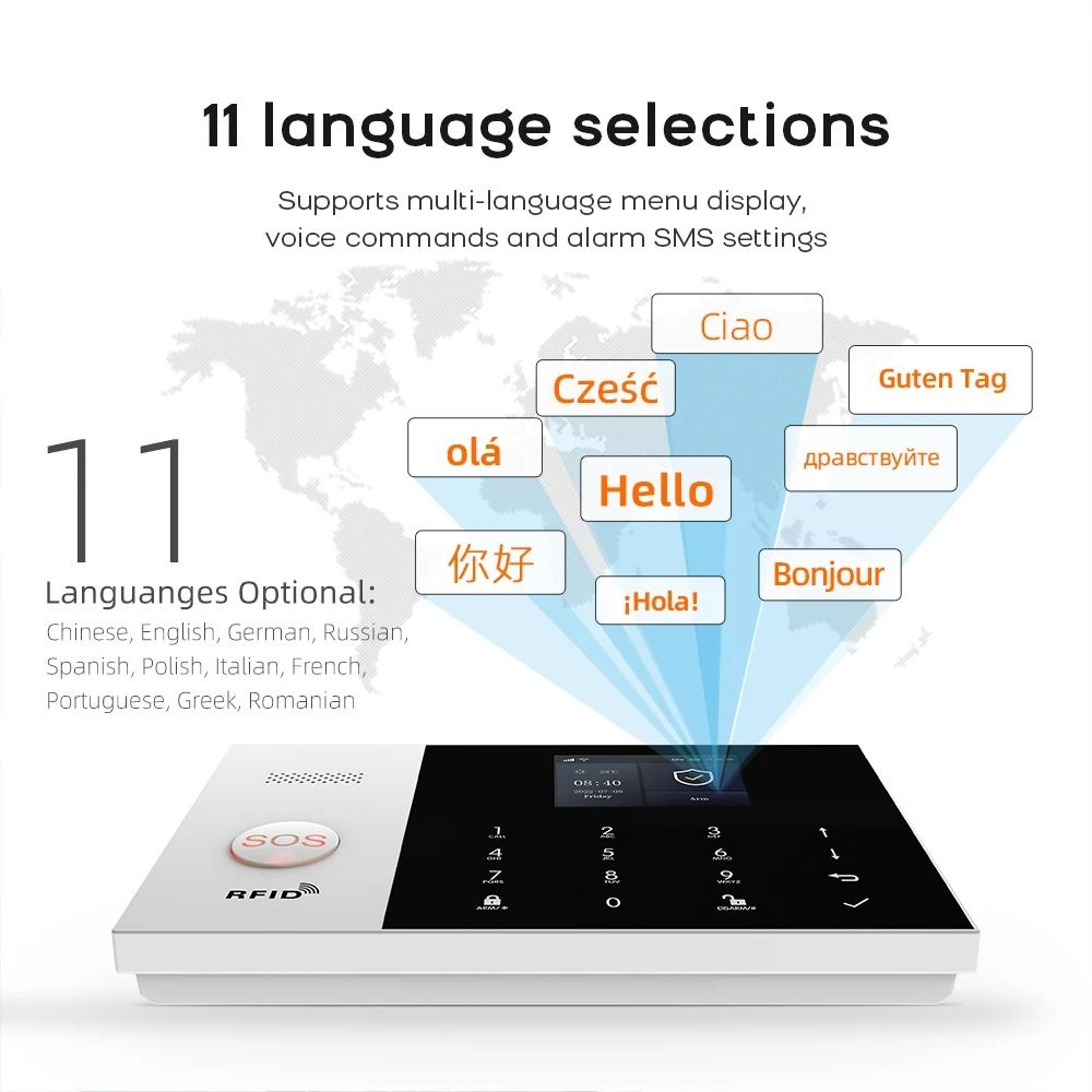 PGST Residential Tuya Smart GSM & WiFi Home Alarm System