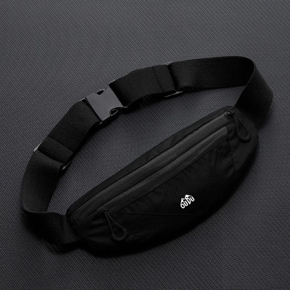 KoKossi Running Waist Bag Double Zipper Sports Waist Belt Pack for Phone and Essentials