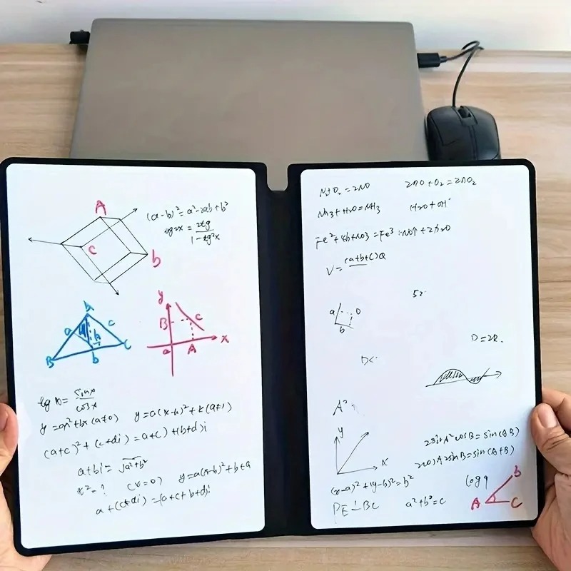 Reusable Whiteboard Notebook Memo Book, Weekly Planner with Free Pen & Cloth, Portable Notebooks for Easy Planning