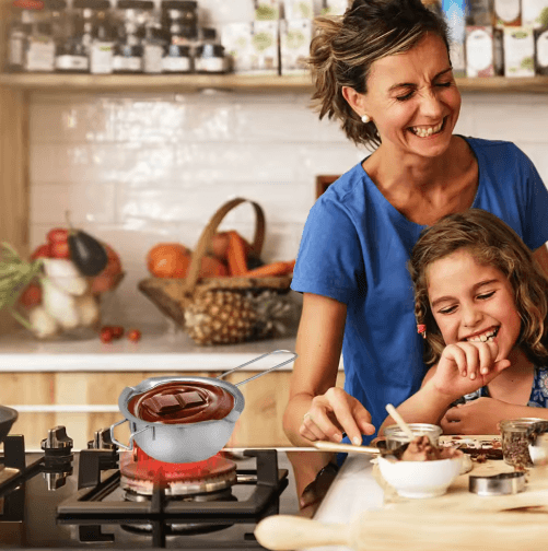 Multi-Use Stainless Steel Double Boiler Pot – Easy chocolate melting pot