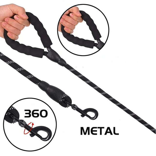 Ultimate Comfort Reflective Dog Leash for Strong Dogs
