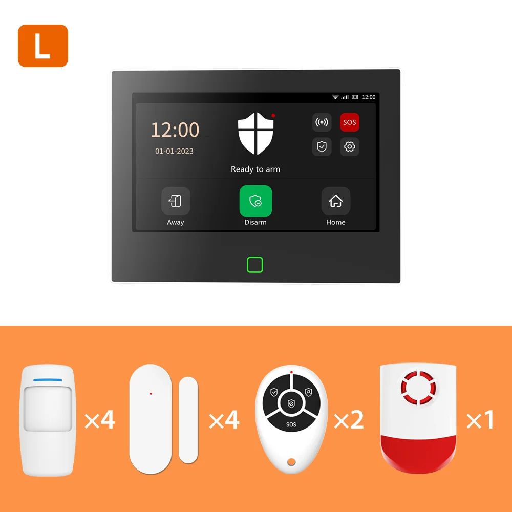 Staniot 7 inch Smart WiFi 4G Home Alarm System