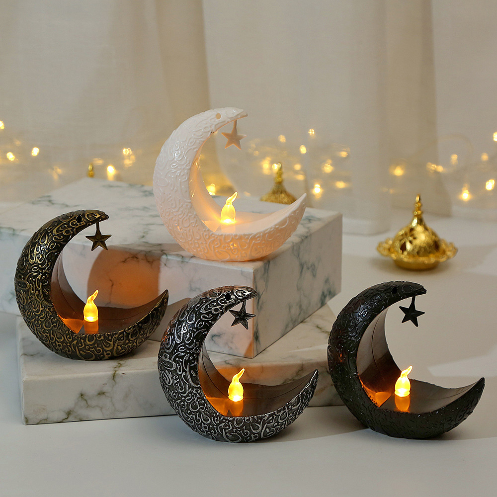 Candlestick Lamp for Ramadan Kareem, Islamic Muslim Home Decor