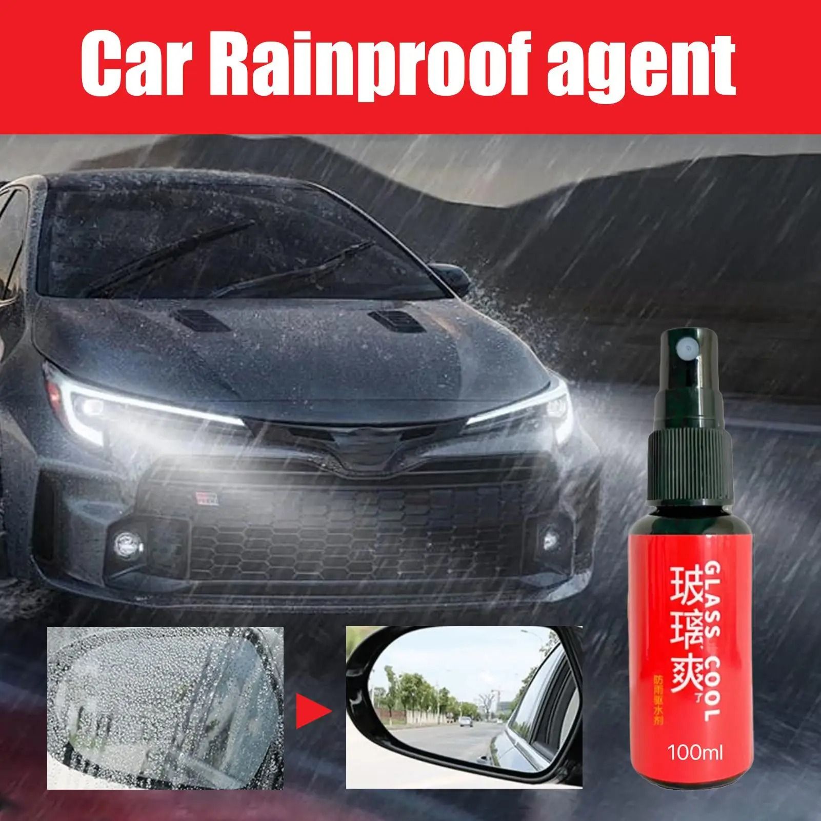 Car Anti Rain Waterproof Glass Spray