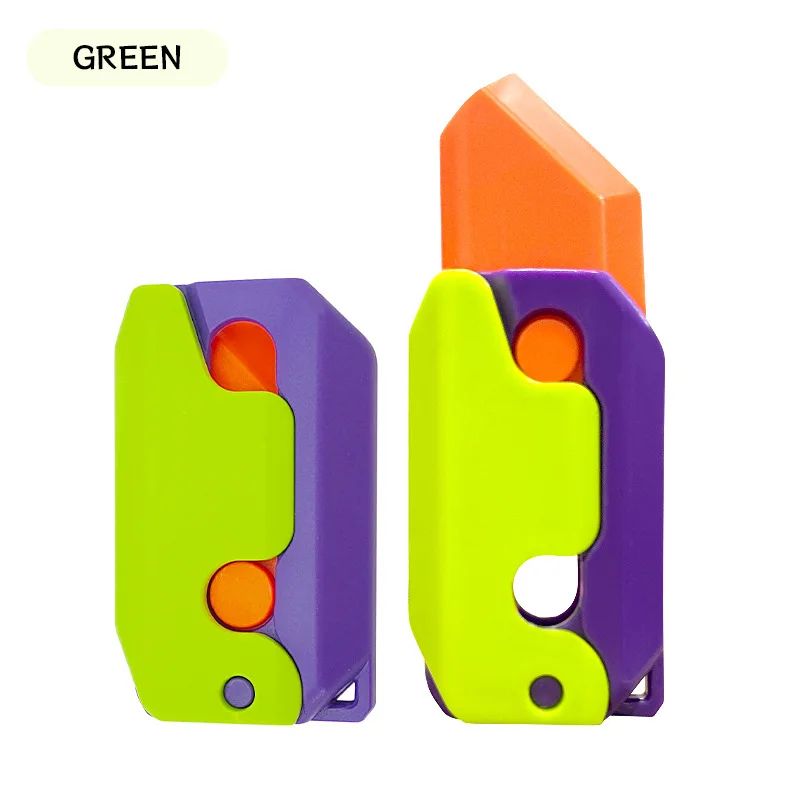 Carrot Fidget Toy Gravity Flip Stress Relief Desk Toy Novelty Gift