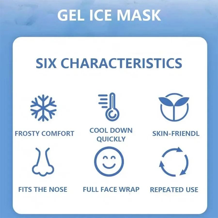 Reusable Cooling Gel Face and Eye Mask