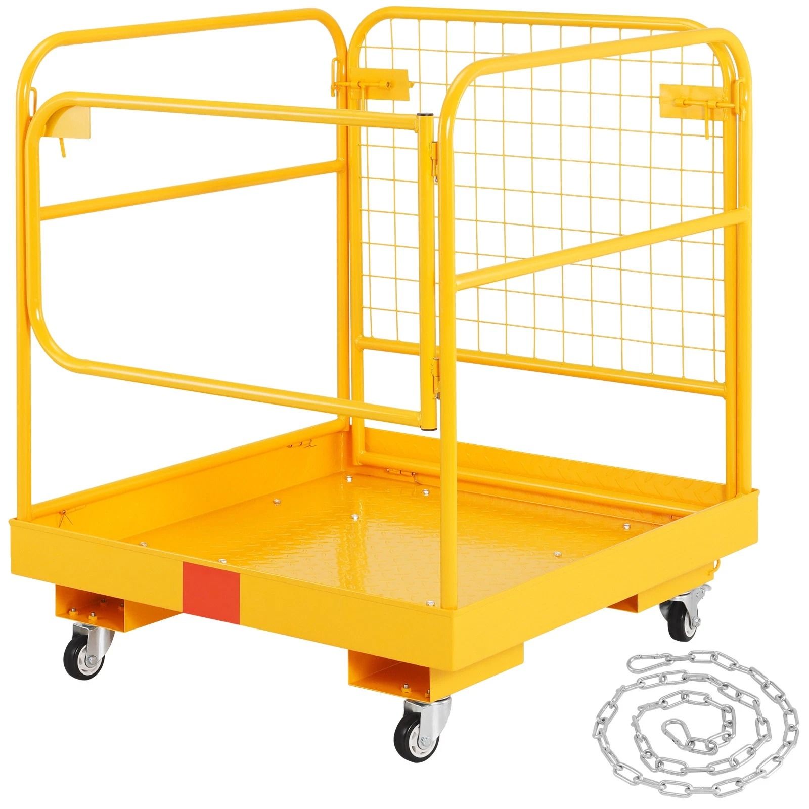 Forklift Safety Cage Work Platform with Wheels for Aerial Tasks