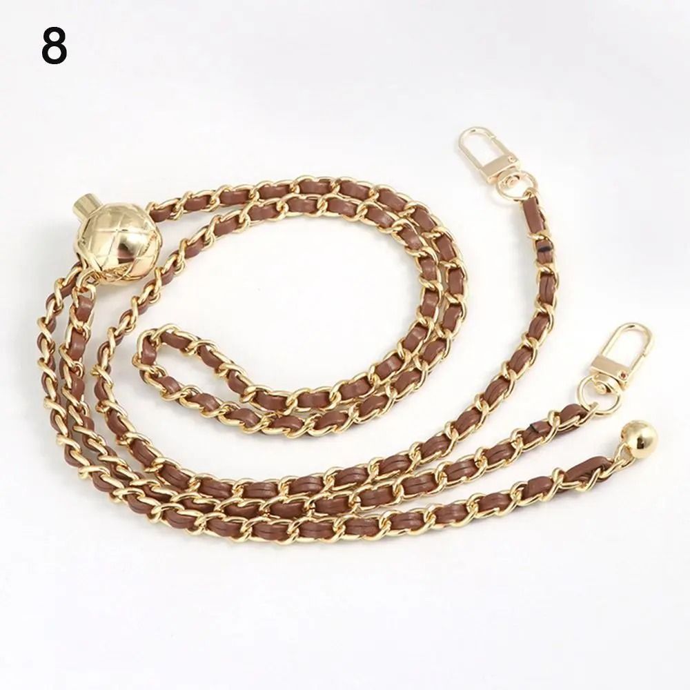Adjustable Golden Ball Chain Strap – High-End Iron Replacement Shoulder Belt