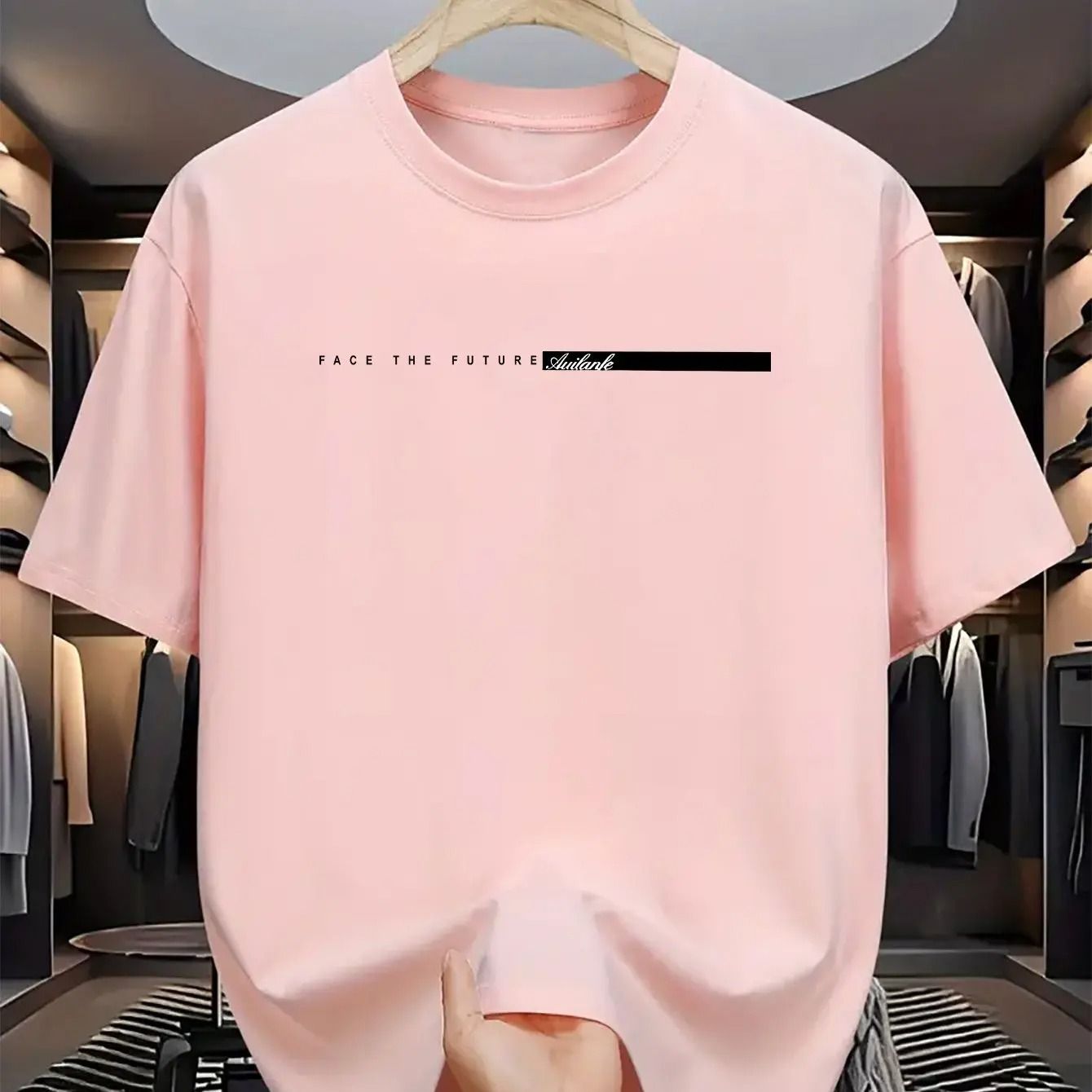 Mens Cotton Casual Loose Fit T-Shirt