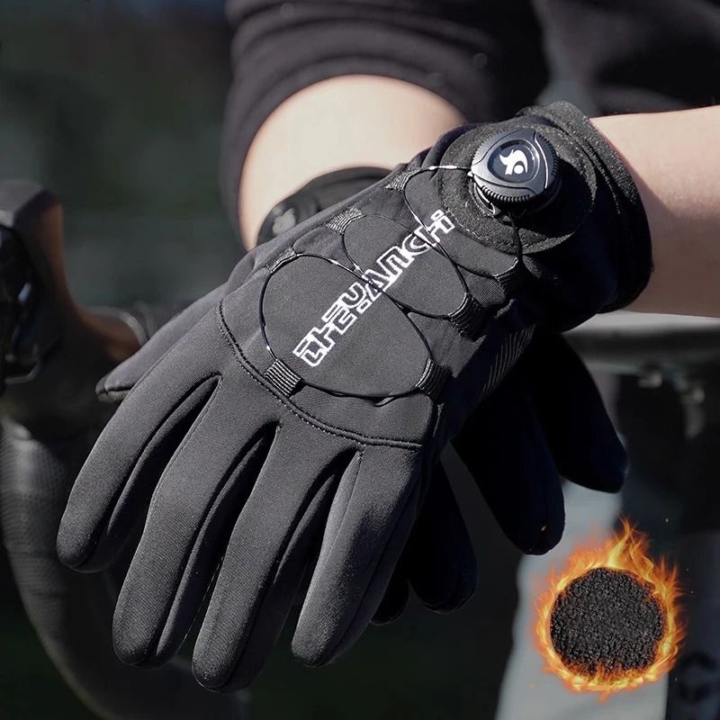 YANBIGUO Mens Winter Tactical Cycling Gloves