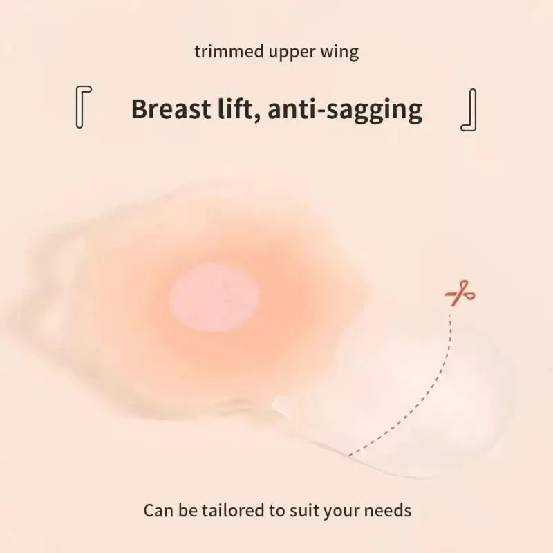 Reusable Silicone Invisible Lift-Up Bra Stickers – Waterproof Strapless Adhesive Breast Petals