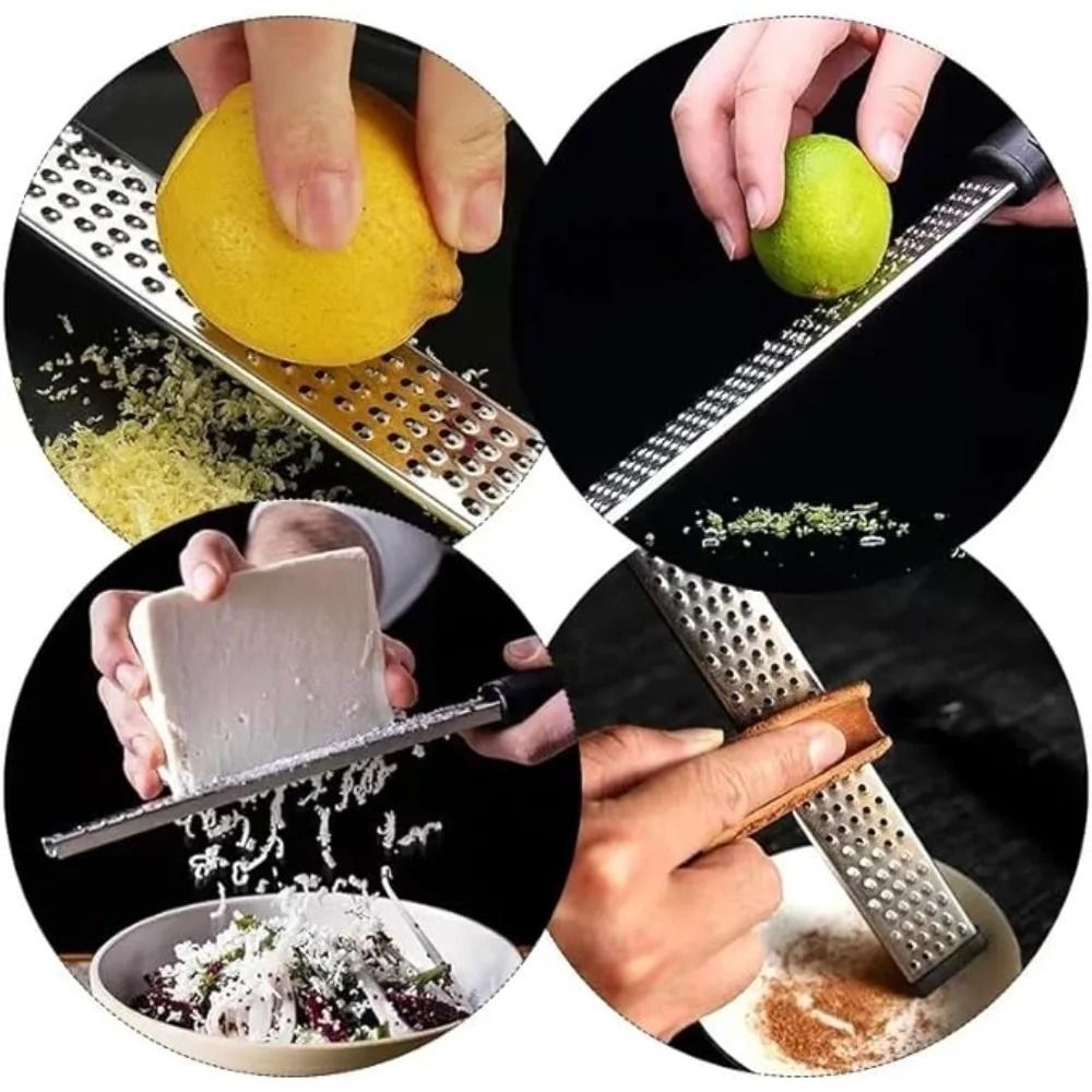 Stainless Steel Lemon Zester Tool for Cheese Lemon Vegetables and Chocolate