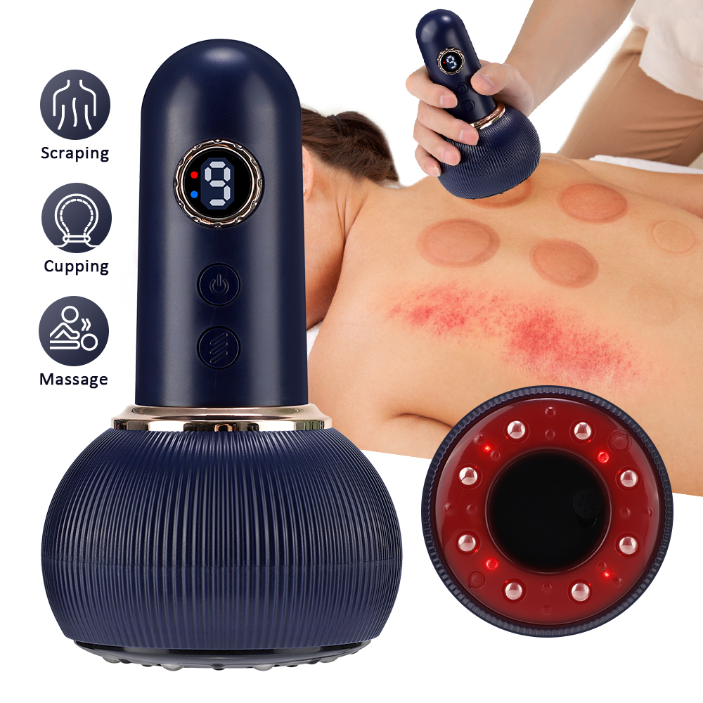 Suction Cup Beauty Health Scraping Heat, Electric Massager GuaSha, Anti Cellulite Vacuum, Slimming Massage