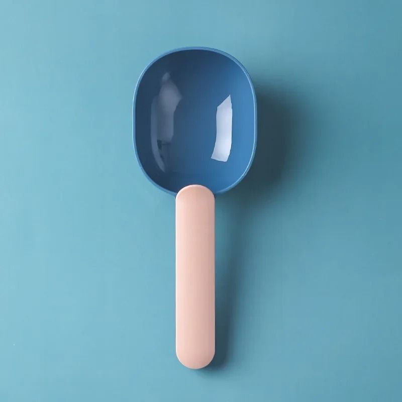 Multifunctional Pet Food Spoon with Sealed Bag Clip and Measuring Design