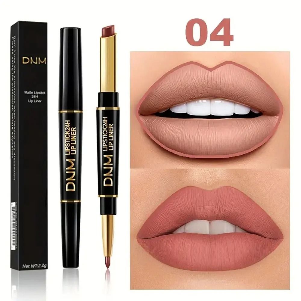 Double Ended Lipstick and Lip Liner Waterproof Long Lasting