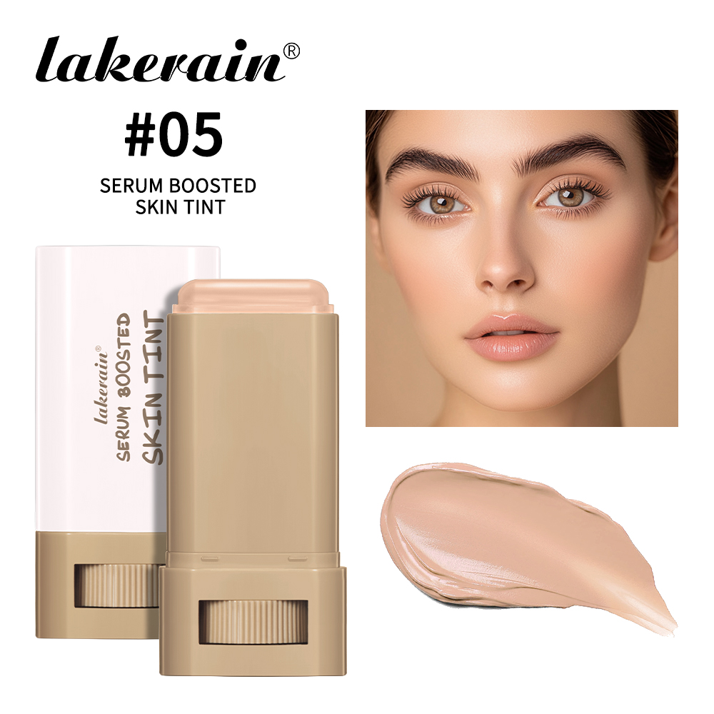 Waterproof Skin Tint Stick Nourishing Solid Tinted Serum Balm Foundation Face Contour Stick Makeup
