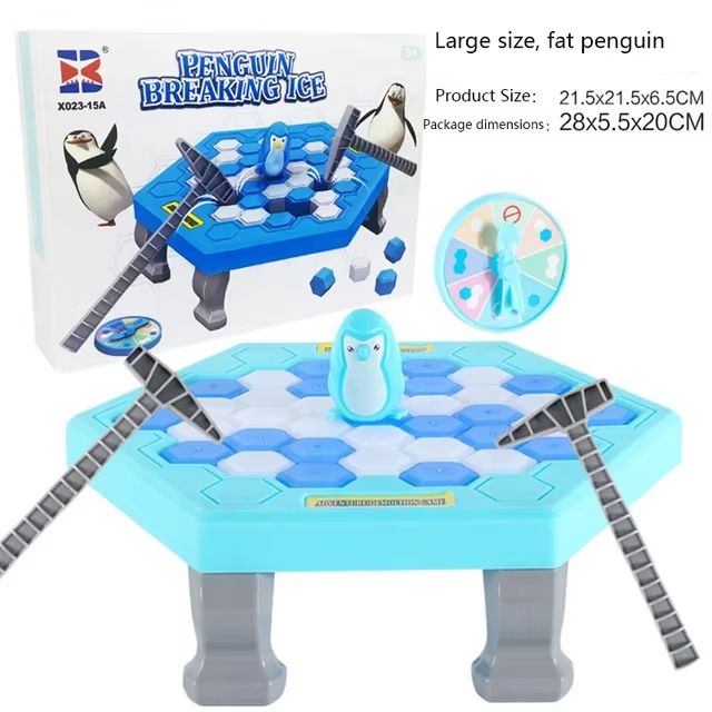 Save the Penguin Ice Break Table Game Family Puzzle Challenge with Spinner