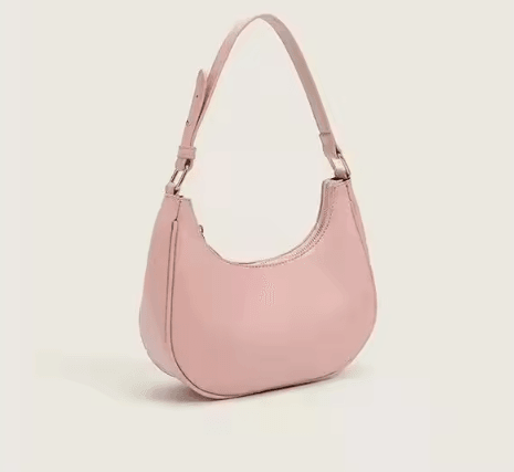 Fashionable Underarm Womens Shoulder Bag Soft PU Leather Trendy Square Handbag