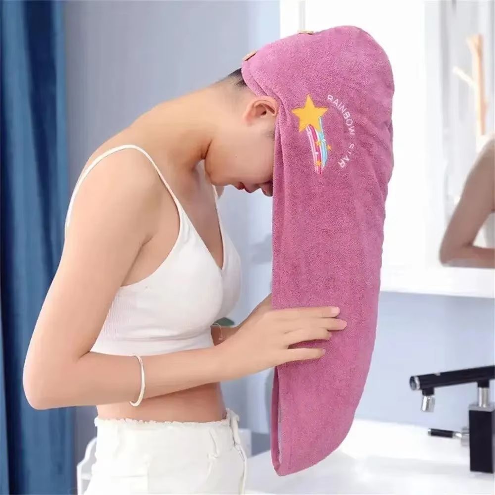 Quick Dry Microfiber Hair Towel Anti Frizz Hair Drying Wrap for Shower, Travel and Beach