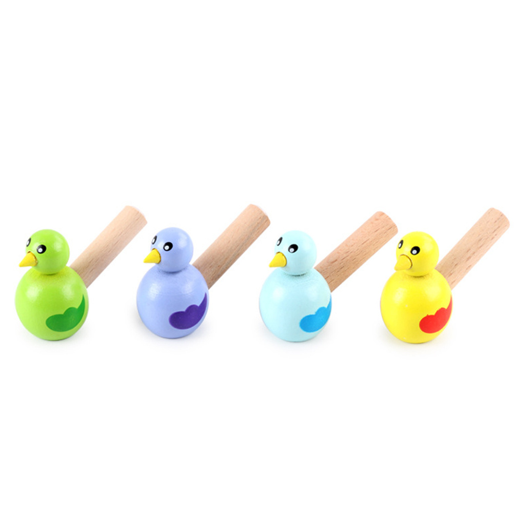Colorful Wooden Bird Whistle Fun Noise Maker for Parties, Festivals & Gifts