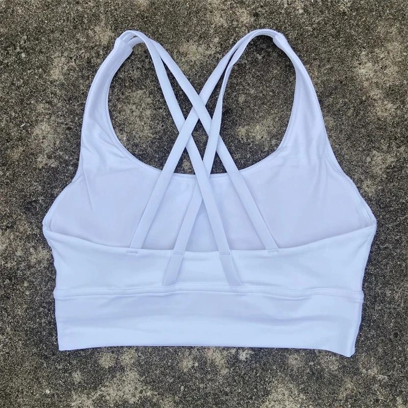 PowerCross High Strength Fitness Bra Cross Back Padded Top