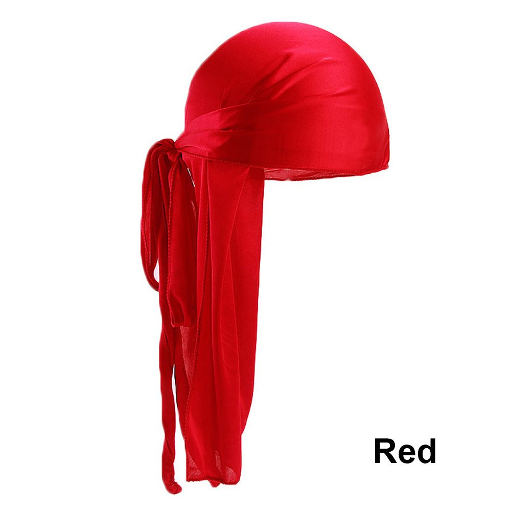 Pre-Tied Bandana Turban Hijab Silk Durag Pirate Hat Fashion Men Women Chemo Cap Headwrap