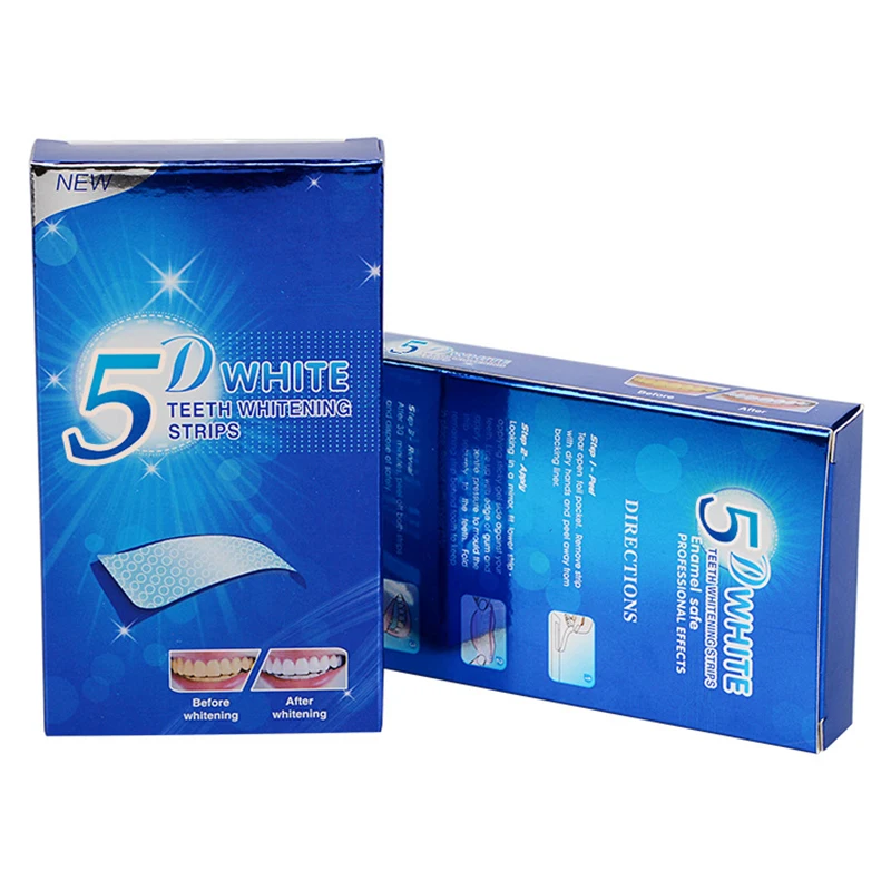 Teeth Whitening Strips Kit Fast Stain Removal Dental Whitening Strips