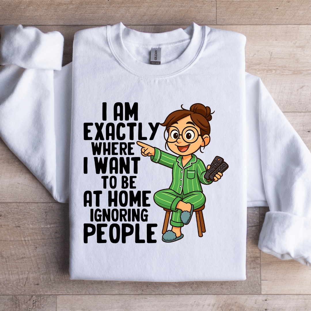 I Am Exactly Where Sweatshirt