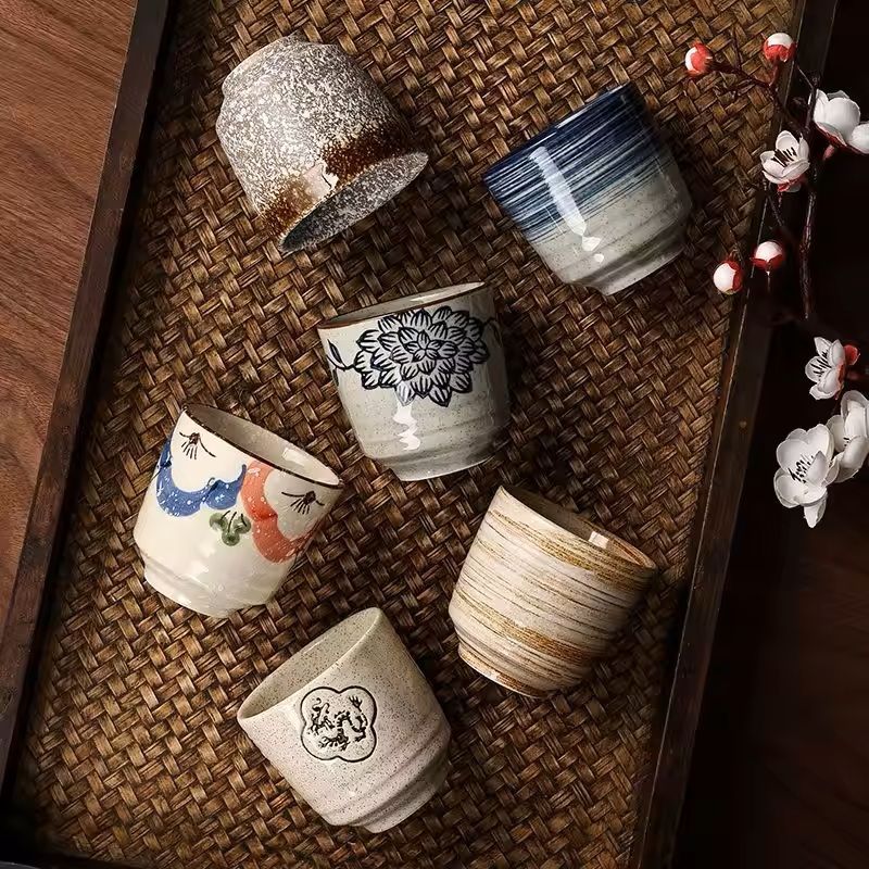 Japanese Style Hand-Painted Ceramic Tea Cup