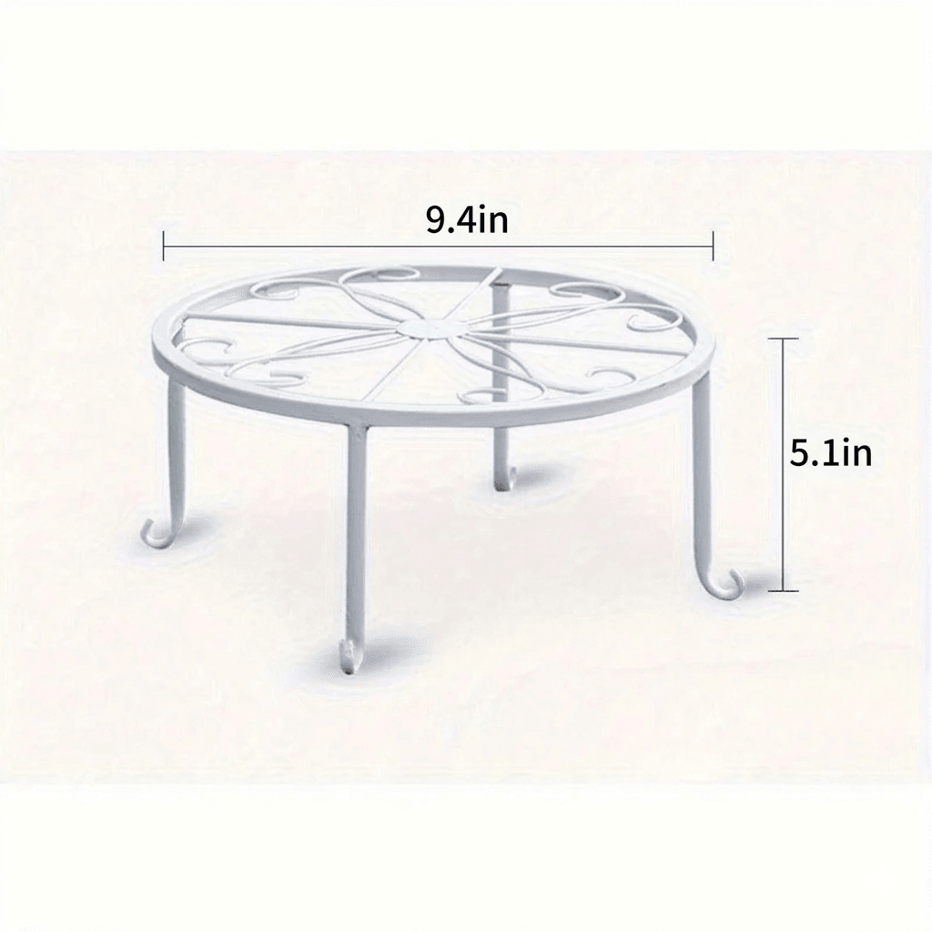 Tall Cast Iron Plant Stand Heavy Duty Vintage Flower Pot Holder for Indoor & Outdoor Use