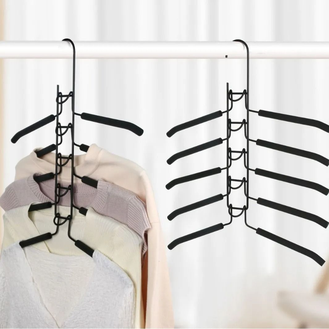 5 Layer Detachable Foam Anti Slip Clothes Hanger