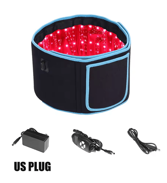 Red and Infrared Light Therapy Belt LED Slimming Waist and Body Heat Pad
