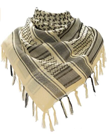 Arab Wrap Tactical Shemagh Hunting Scarf Desert Head Neck with Tassel