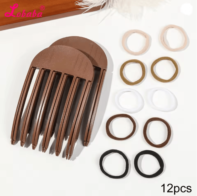 Volumizing Hair Lift Clips and Ties Set