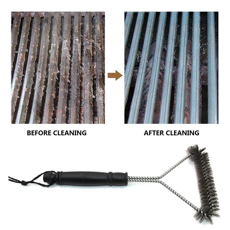 Stainless Steel BBQ Grill Cleaning Brush Heavy Duty