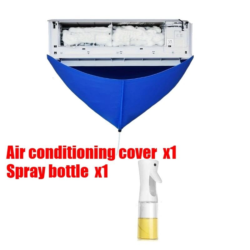 Air Conditioner Cleaning Bag AC Cleaning Cover with Drain Pipe Split AC Wash Cover
