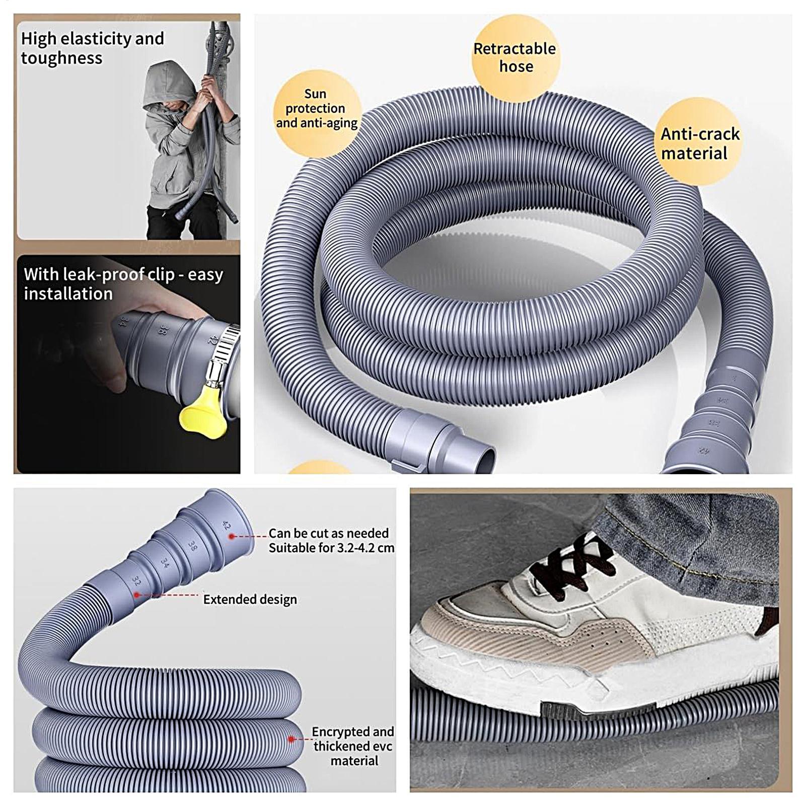 Foldable RV Sewer Hose Kit with Adjustable Leakproof Adapter