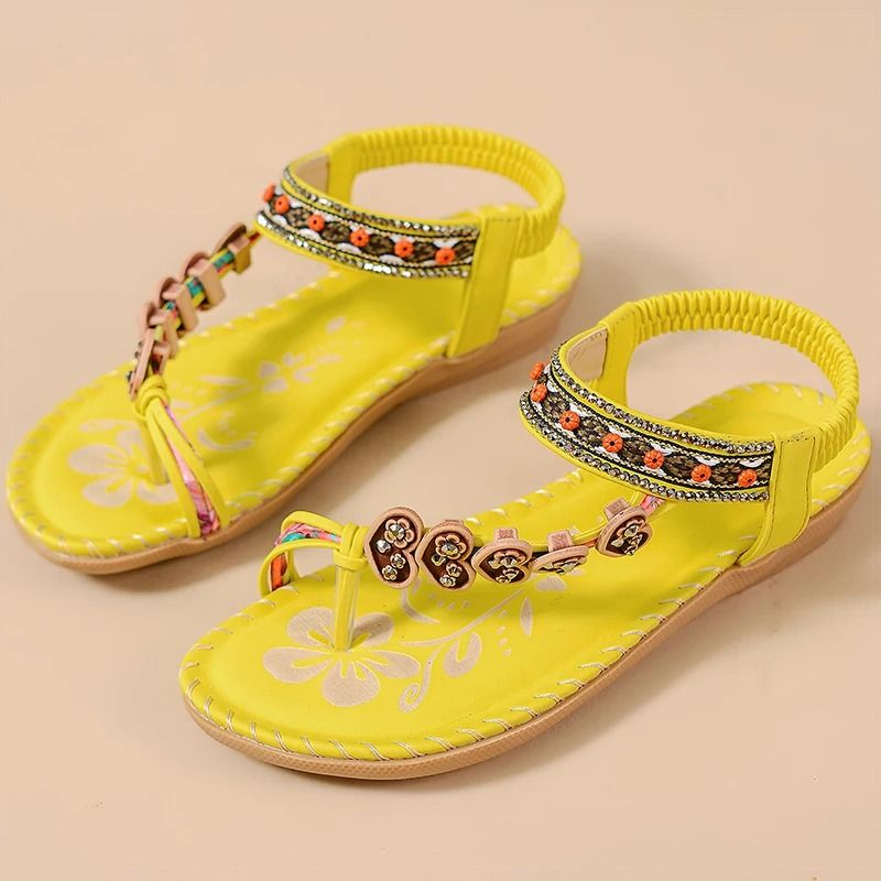 Women Soft Bottom Low Heel Flat Sandals Casual Summer Beach Footwear