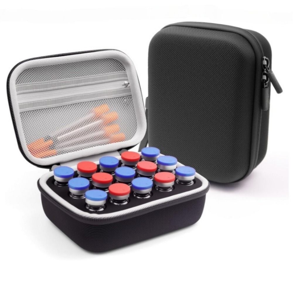 Portable Insulin Travel Case EVA Waterproof Medical Organizer for Vial Storage & Diabetes Kits