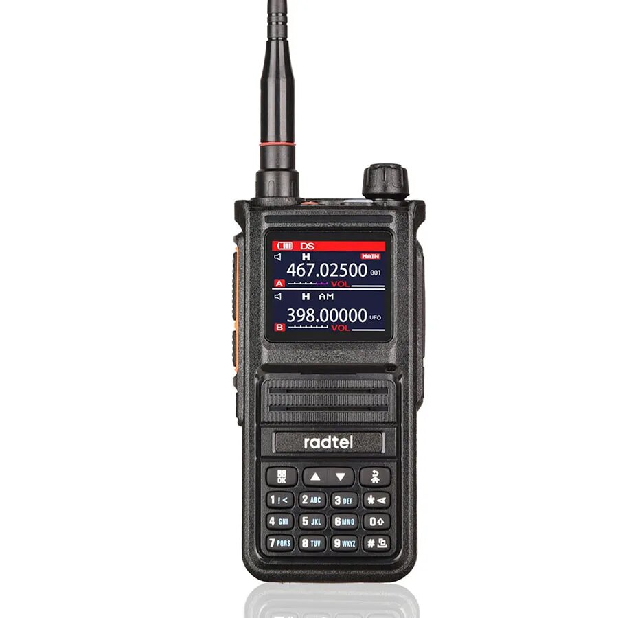 Full Band Aviation & Ham Two Way Radio with Channels USB C