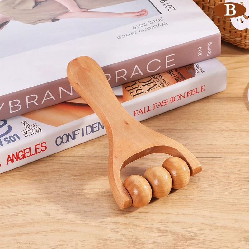 Wooden Roller Massager – Universal Handheld Relief Tool