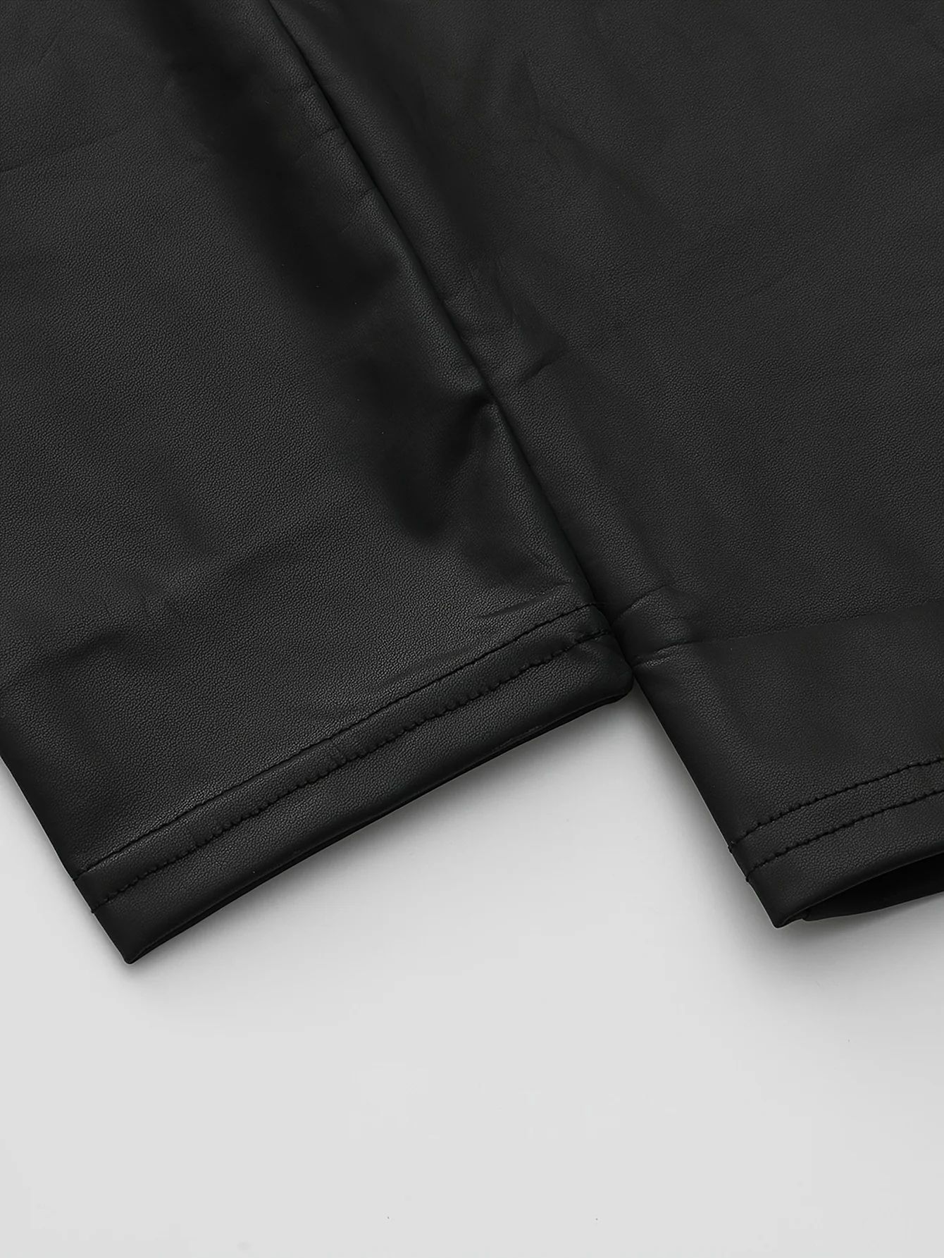 Women's High Waist PU Leather Leggings – Sexy Slim Fit Faux Leather Club Pants