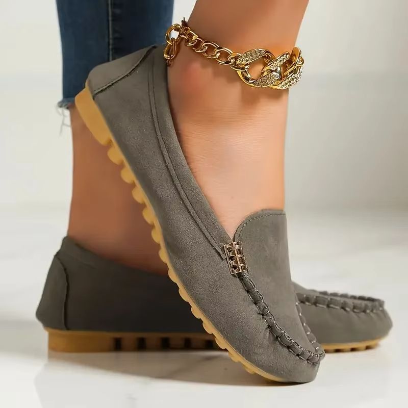 Women Casual Flat Loafers Non Slip Soft Denim Slip On Shoes Spring Autumn 2024